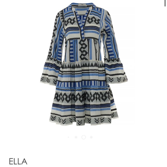 Devotion Twins Ella Mini Dress - Black/Blue - Size Small - NWT - Picture 2 of 16